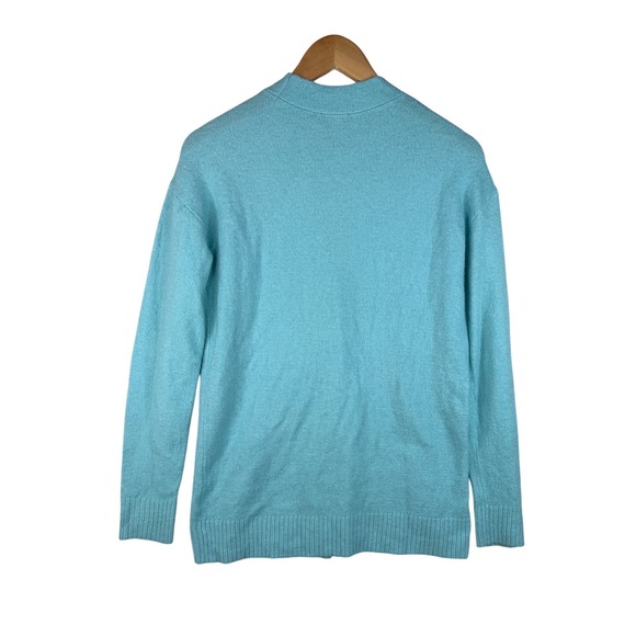 Talbots V-neck Grandpa Button‎ Down Cardigan size XS Blue - Picture 6 of 8